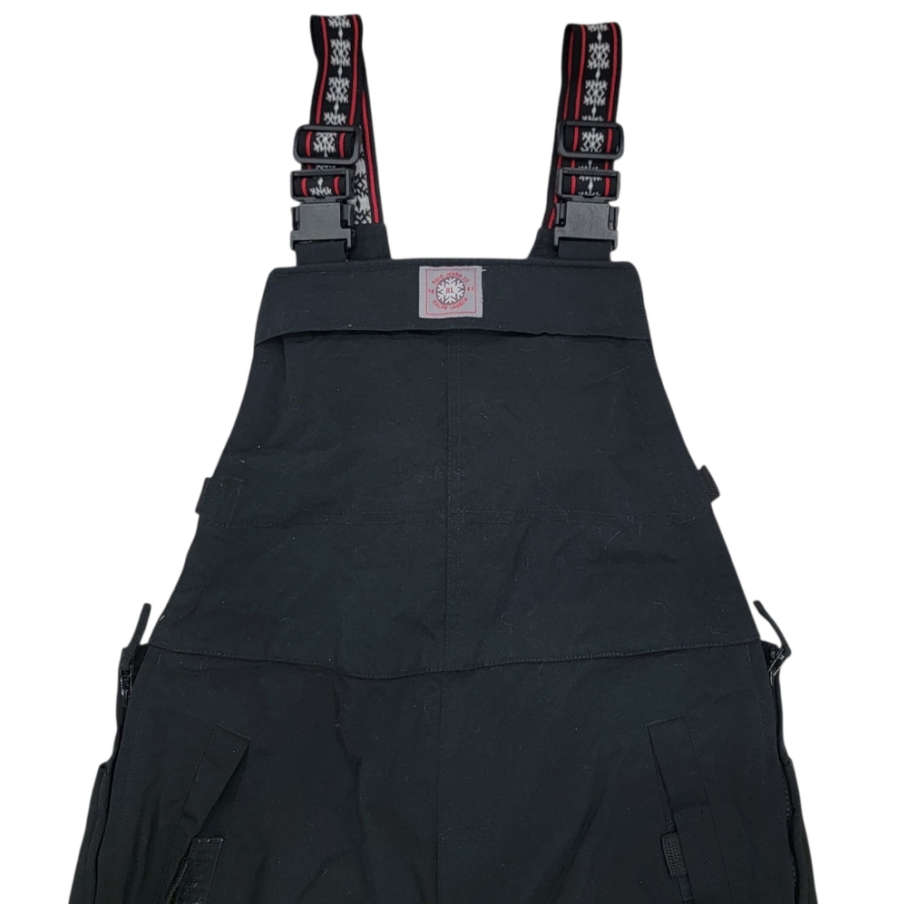 Polo Jeans Co. Ralph Lauren Ski Bib Overalls Snow Pants Black Women’s Large - Picture 9 of 17